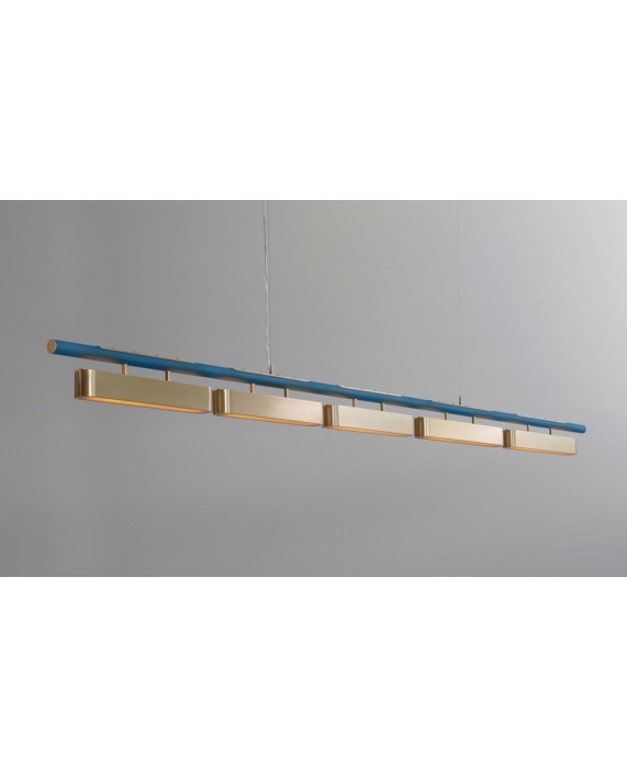 Bert Frank Colt Linear 5 Rod Pendant Lamp